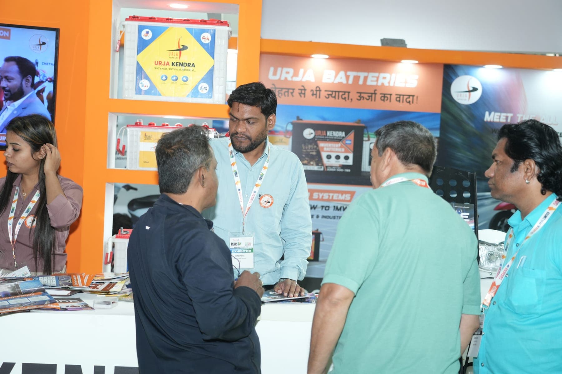 Battery products on display at an exhibitor booth at a previous edition